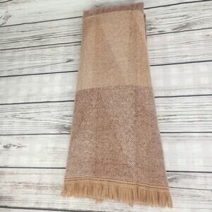 Sonoma Goods For Life Women's No Print Geo Oblong Scarf Tan OS Cozy Winter